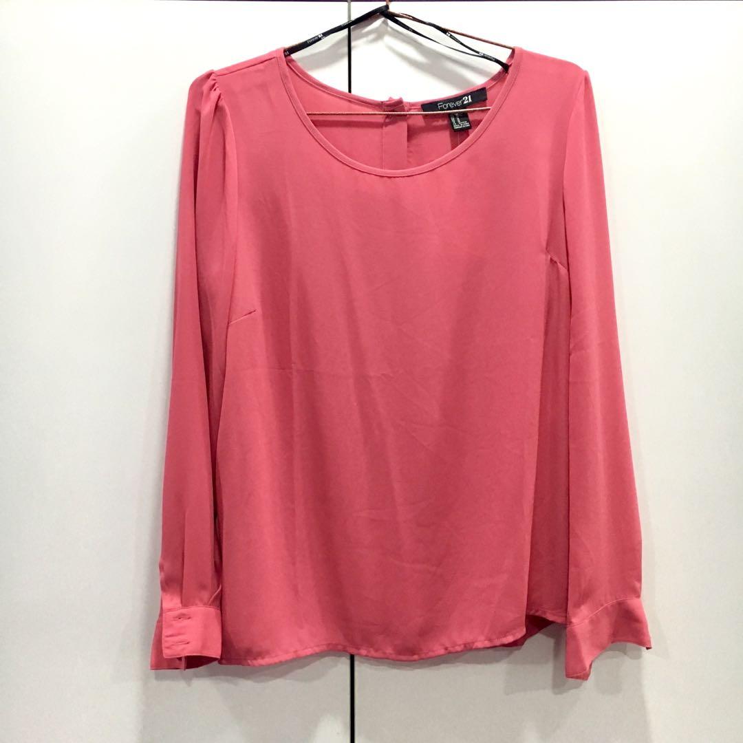 pink blouse forever 21