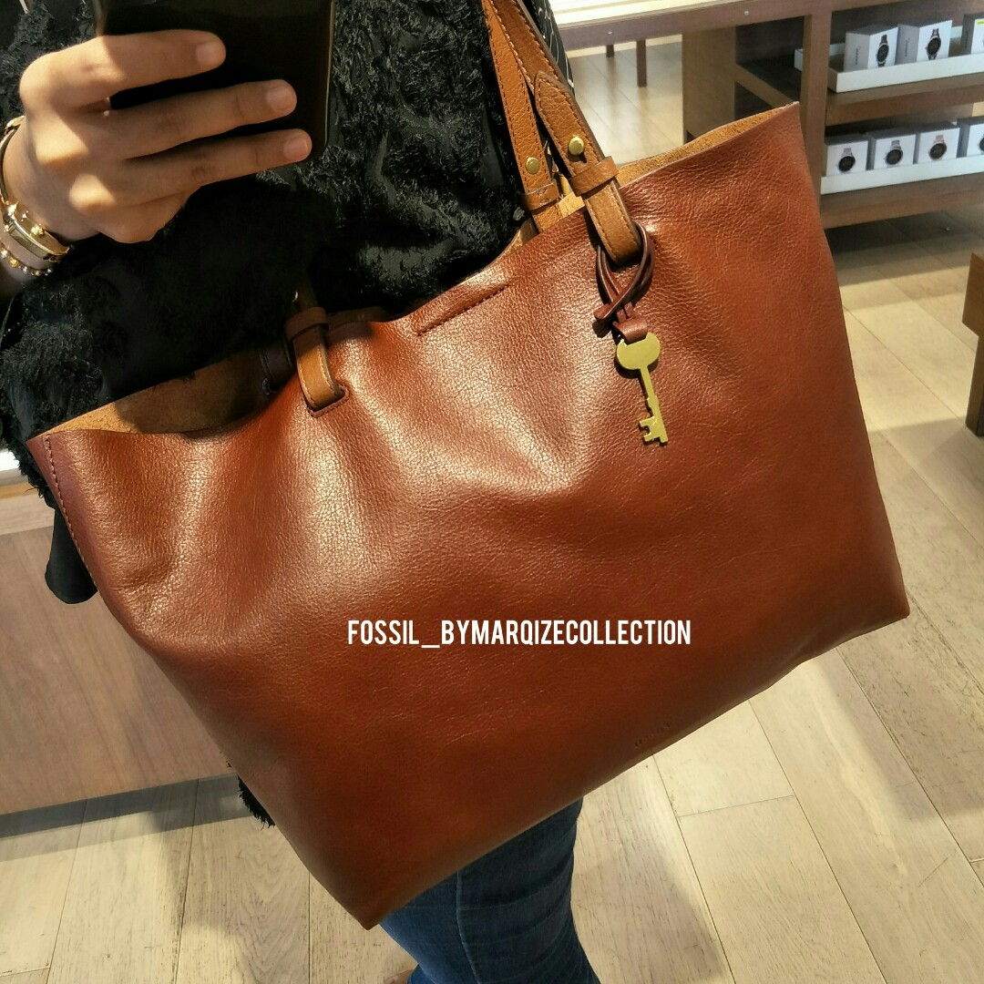 fossil rachel tote fig