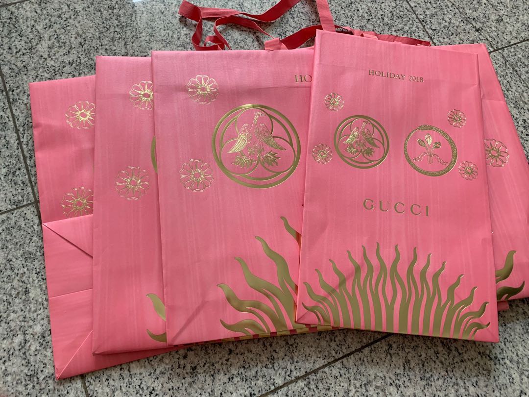 Gucci Paper bag only medium available Luxury Accessories on