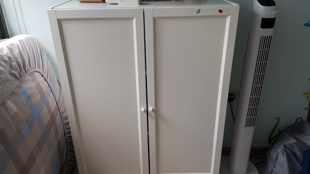 Ikea Billy Bookcase White 80x28x106 With Doors Furniture Shelves