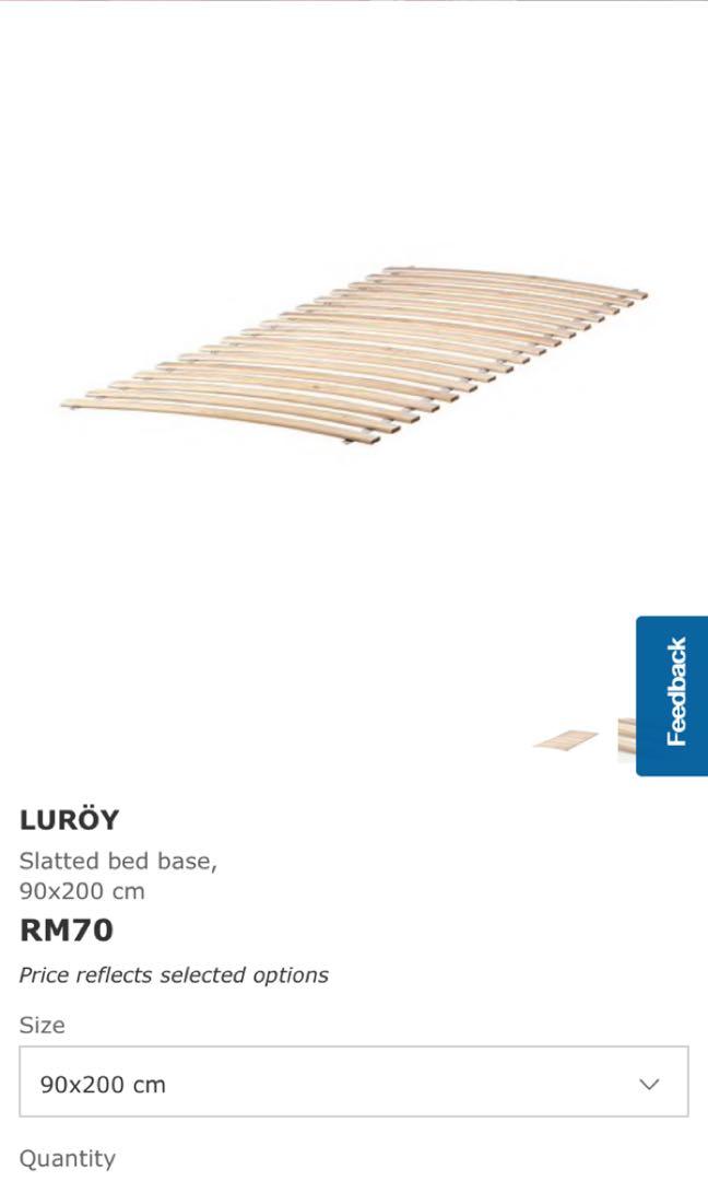 Ikea Fjellse single bed frame set, Furniture & Home Living, Furniture