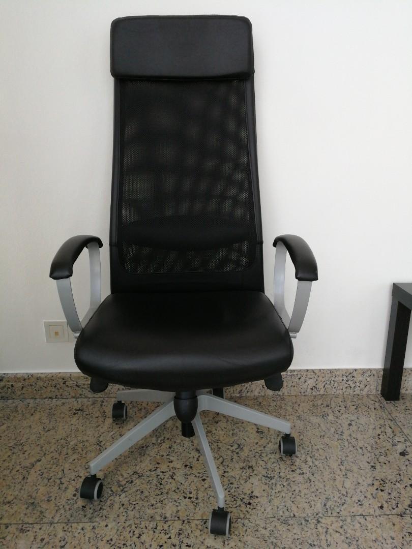 Ikea Tall Desk Chair, Furniture & Home Living, Furniture, Chairs on