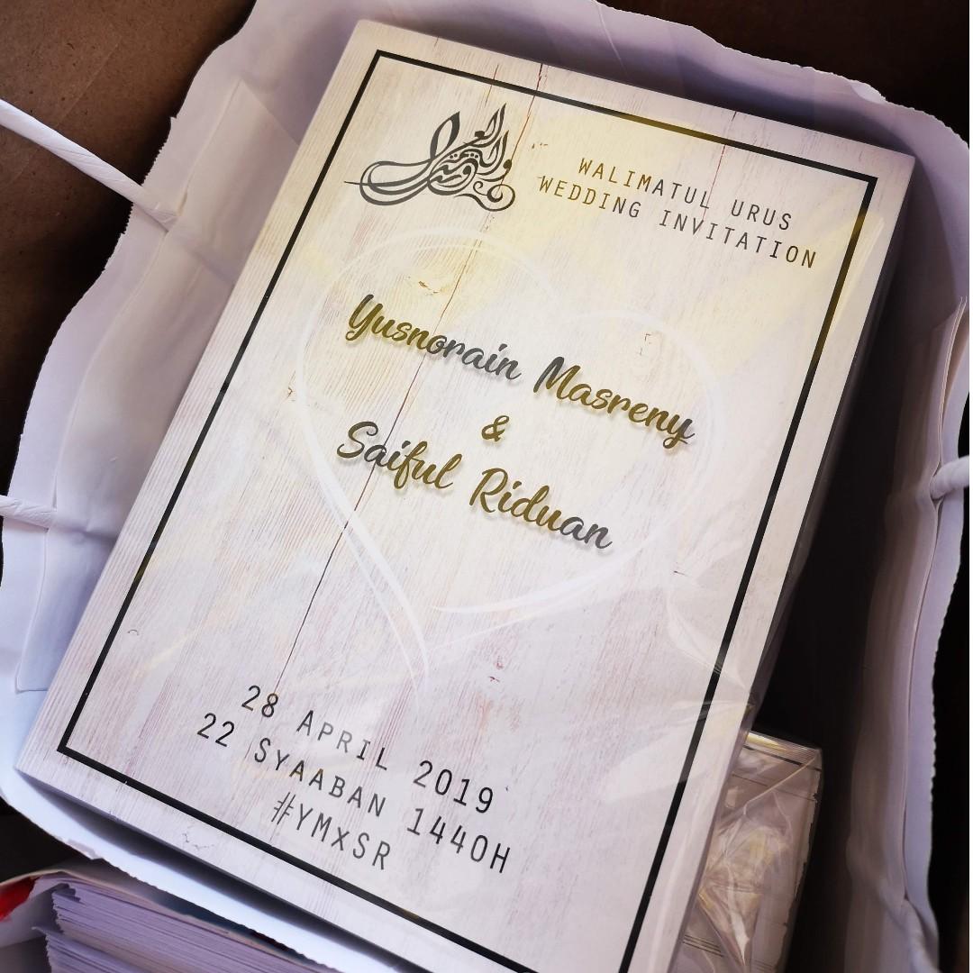 Kad Jemputan Kahwin Etc Wedding Invite Card Design Craft Art Prints On Carousell