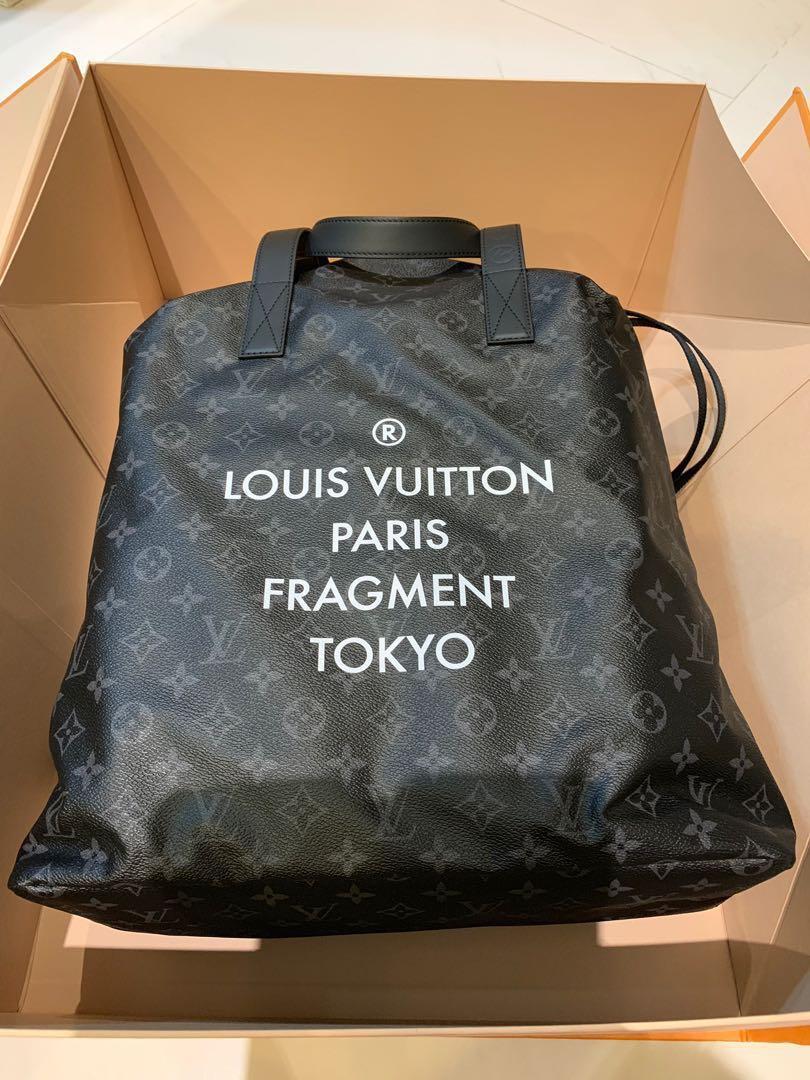 Louis Vuitton Cabas Light Drawstring Bag Flash Fragment Monogram Eclipse  Canvas Black 2246464