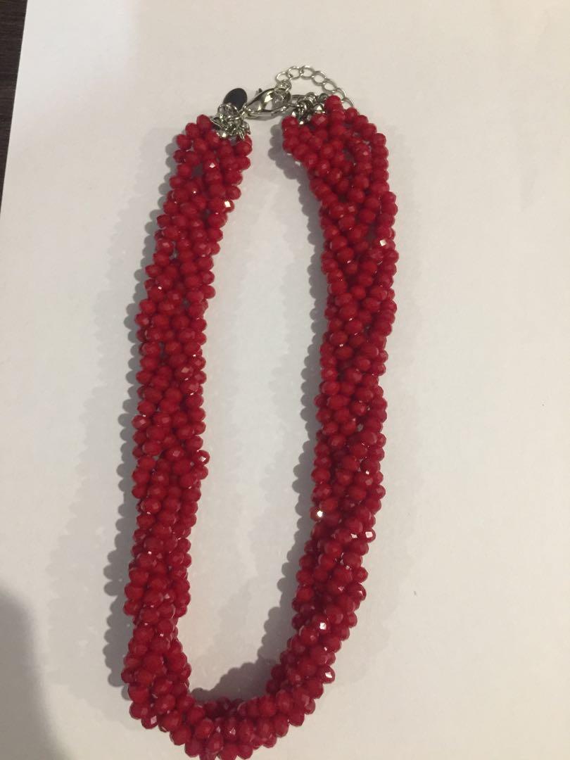 Lovisa red necklace store