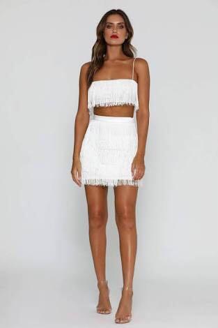 Sofia fringe crop top outlet
