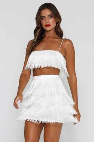 Sofia fringe crop top 2025