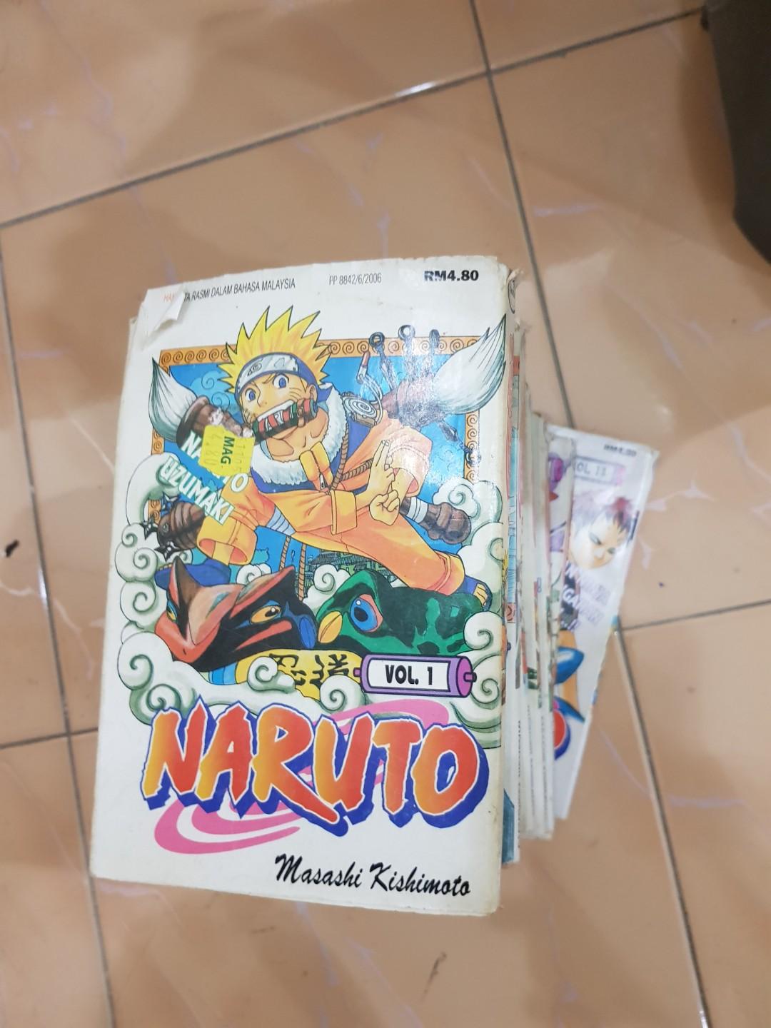 Naruto Manga Bahasa Malaysia Volume 1 36 Books Stationery Comics Manga On Carousell
