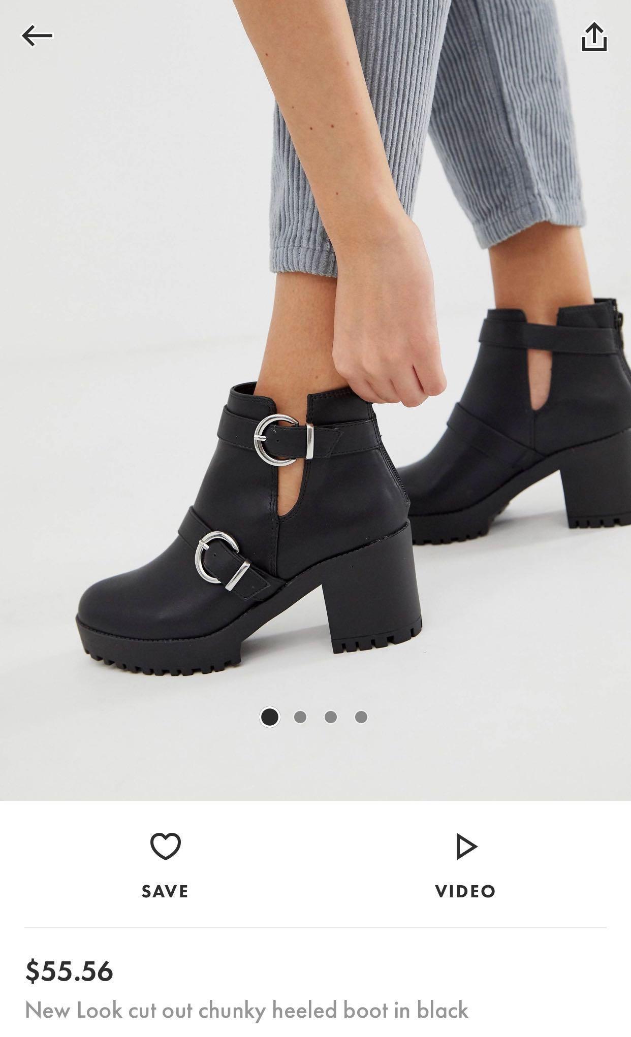 Cut out clearance heeled boots