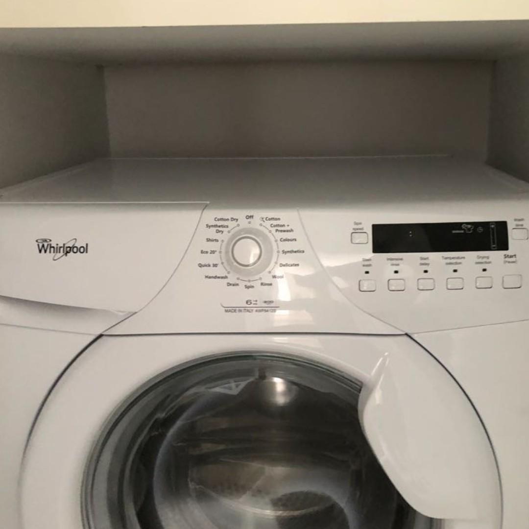 New Whirlpool 6/4KG Front Load Washer Dryer AWF6412S (Made In Italy