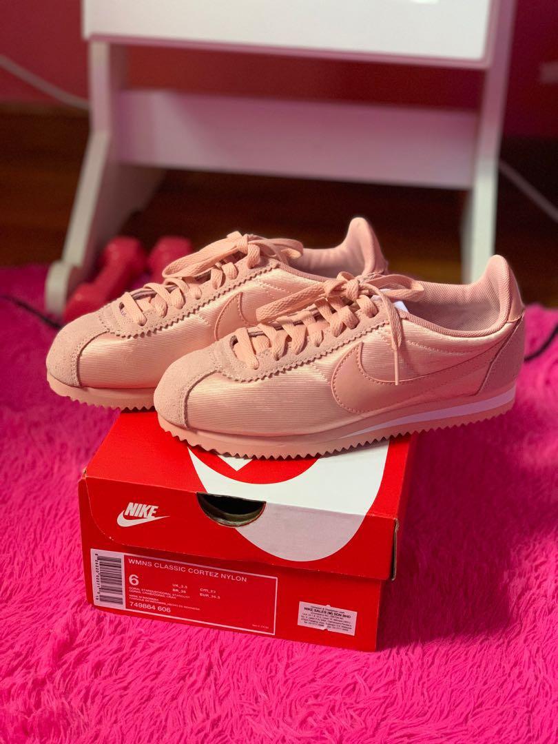 nike classic cortez nylon pink