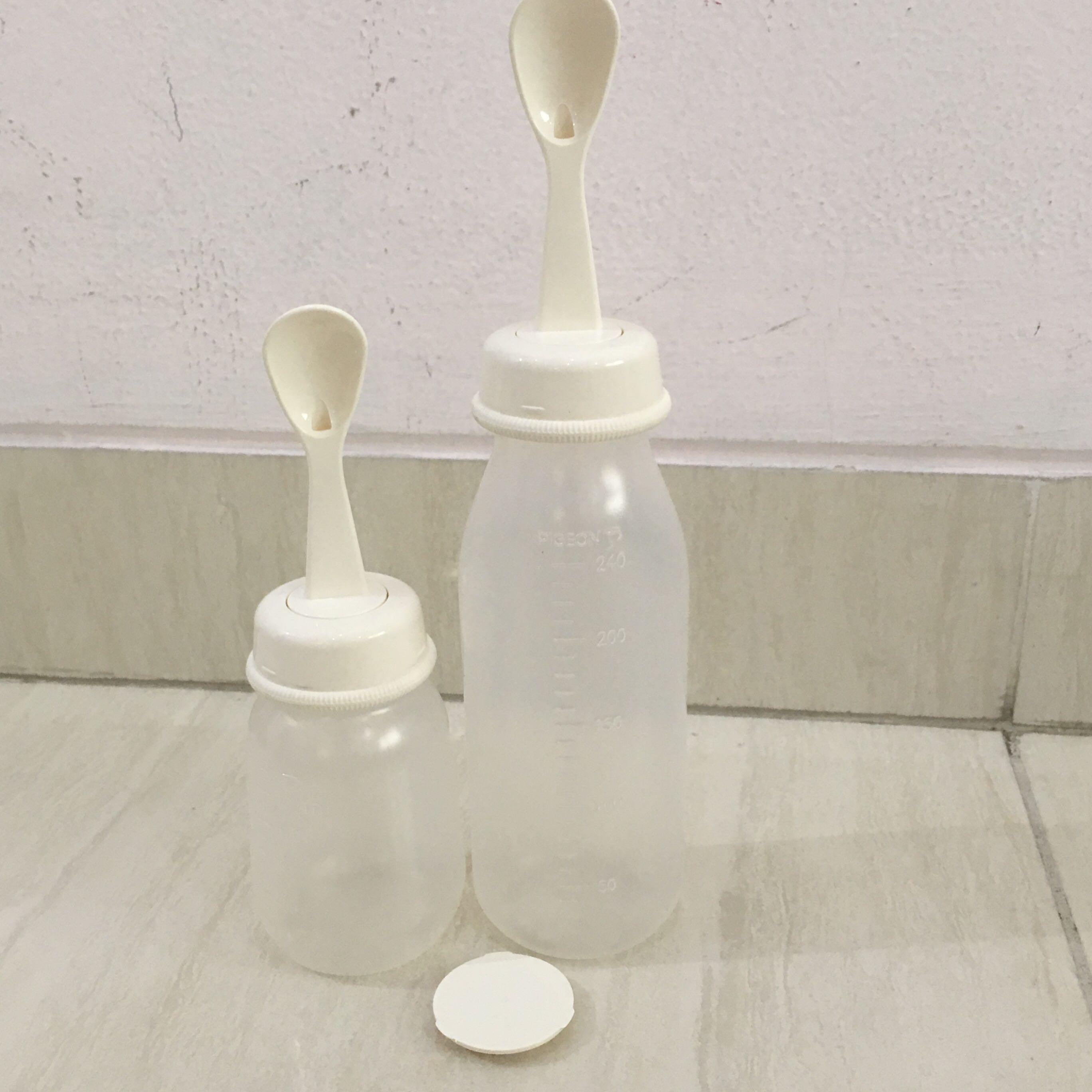 Pigeon Food Feeder Set (240 ML &amp   ; 120 ML) (Like New) (Best