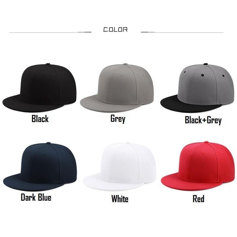 plain black hip hop cap