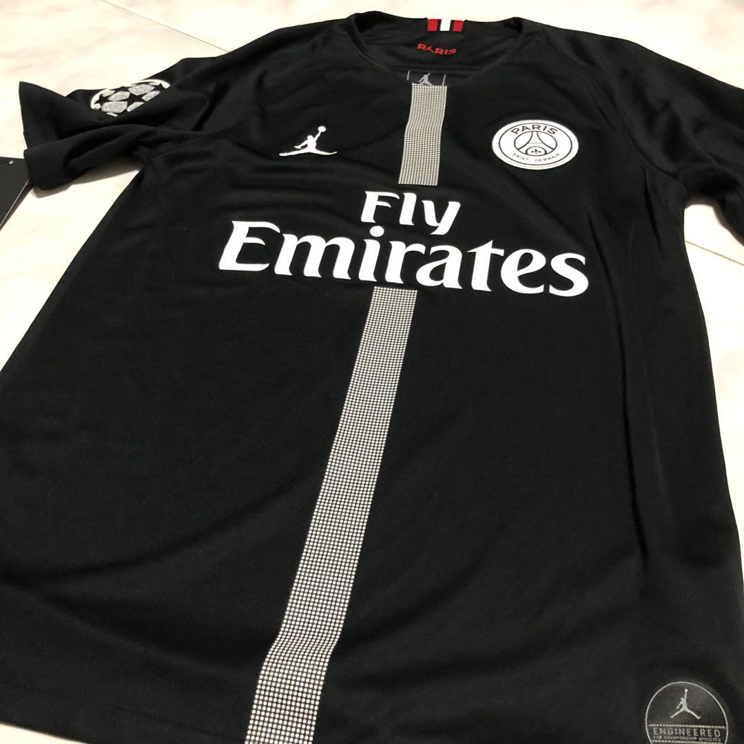 Psg jordan cheap black jersey