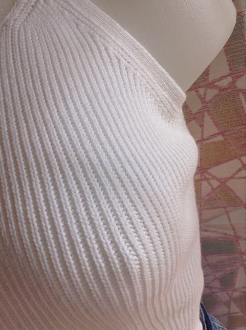Ribbed backless top (Category: Sleeveless) located in Calasiao. Submitted by matrona (Listing ID 214710599, Image 2). Description: Stretchy No flaws Bnew 1-2 days re .