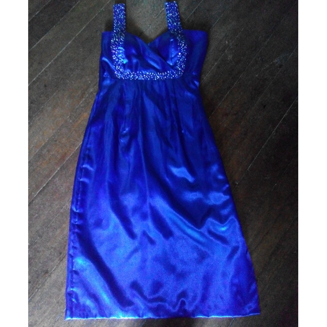 sapphire cocktail dress