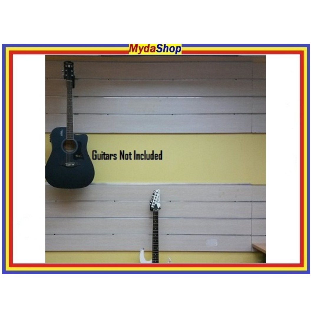 Slat Wall Display Panels . Guitar Hanger, Hobbies & Toys, Music & Media