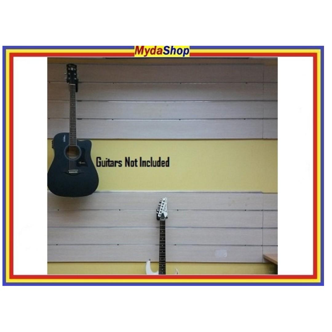 Slat Wall Display Panels . Guitar Hanger, Hobbies & Toys, Music & Media