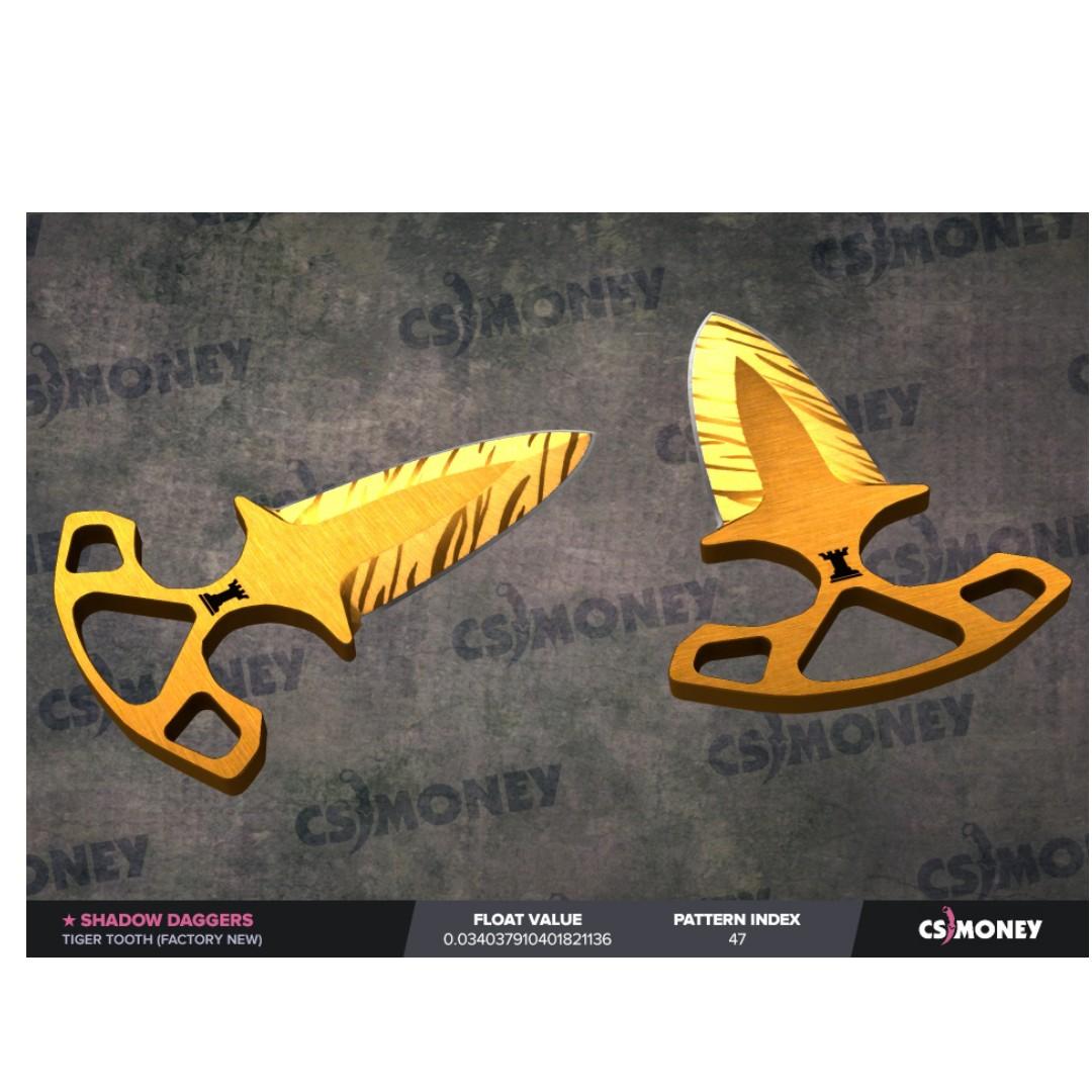 Steam Csgo Shadow Daggers Tiger Tooth Fn Toys Games Video