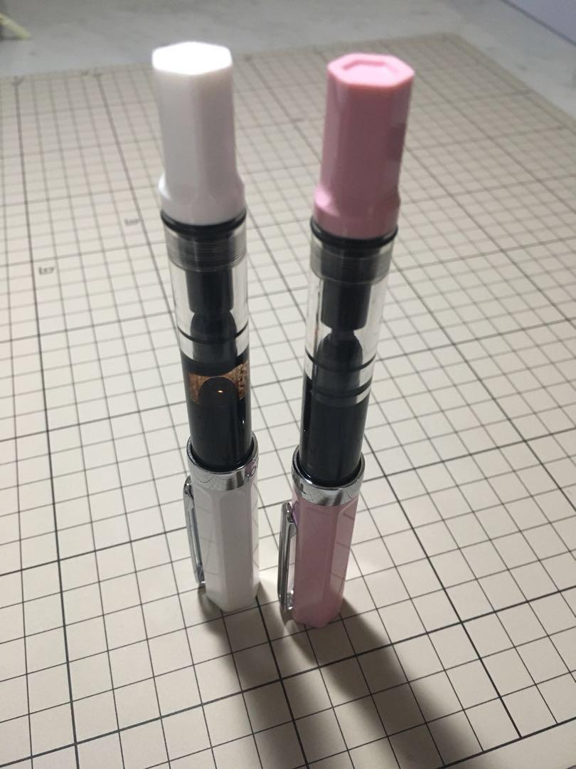 Twsbi eco fountain pen extra fine nib, white and pastel pink, Hobbies