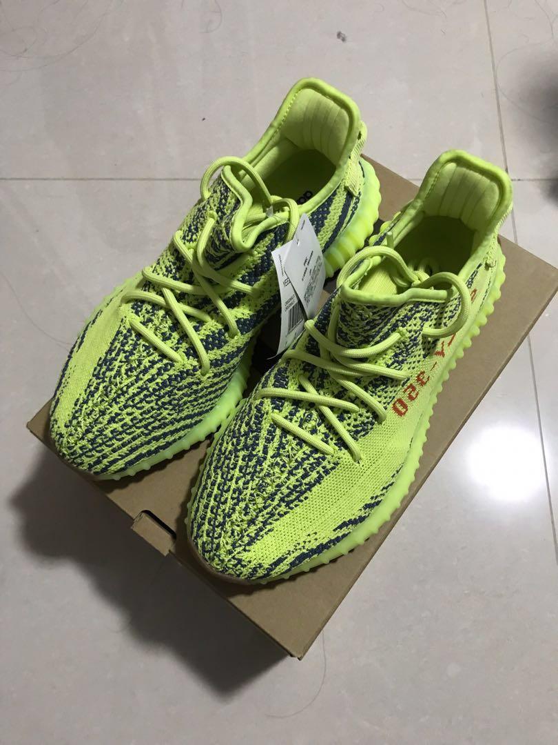 UK8 US8.5 Adidas Yeezy boost 350 V2 Frozen Yellow Men s Fashion
