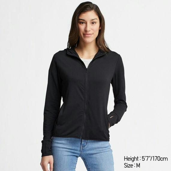 Airism uv cut long sleeve mesh hoodie online