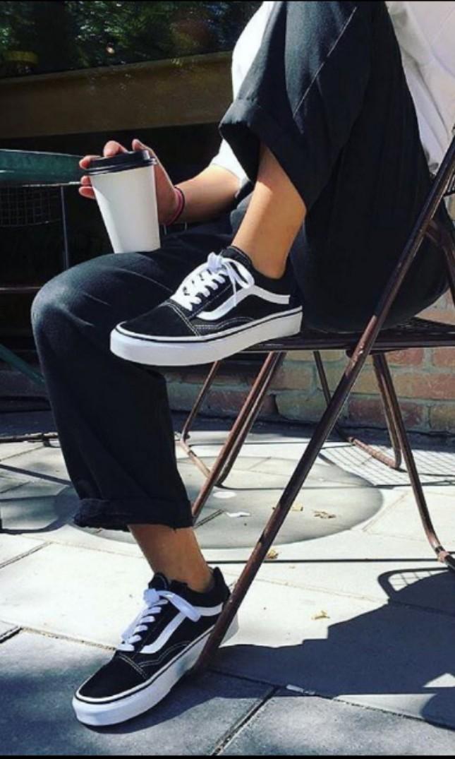vans old skool classic black white