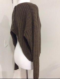 WITCHERY button up back knit (crop)