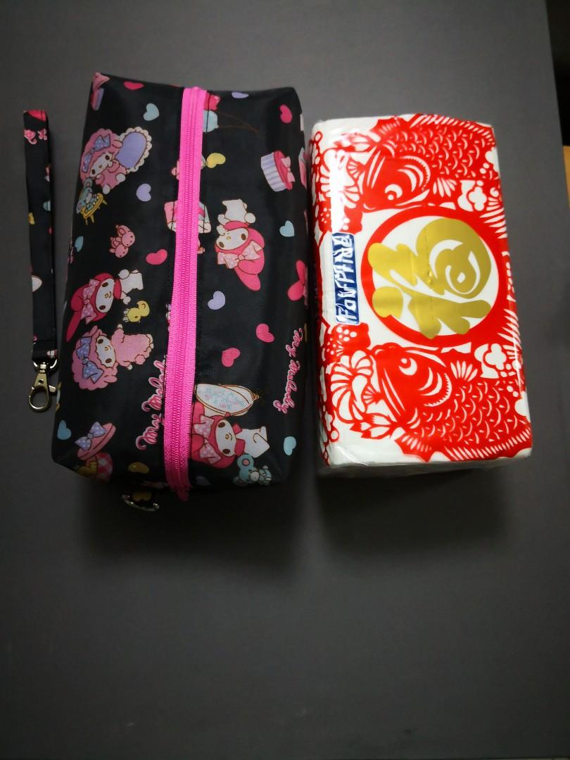 Zipper Tissue Pouch for 200pcs Tissues, Everything Else on Carousell