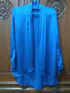 Cardigan Biru Elektrik