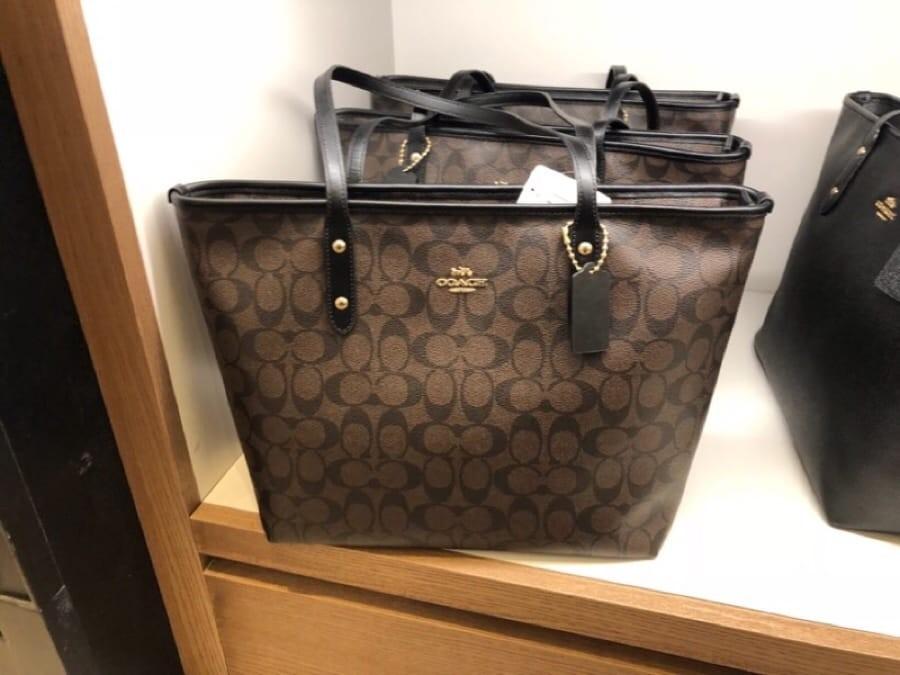 coach large city zip tote