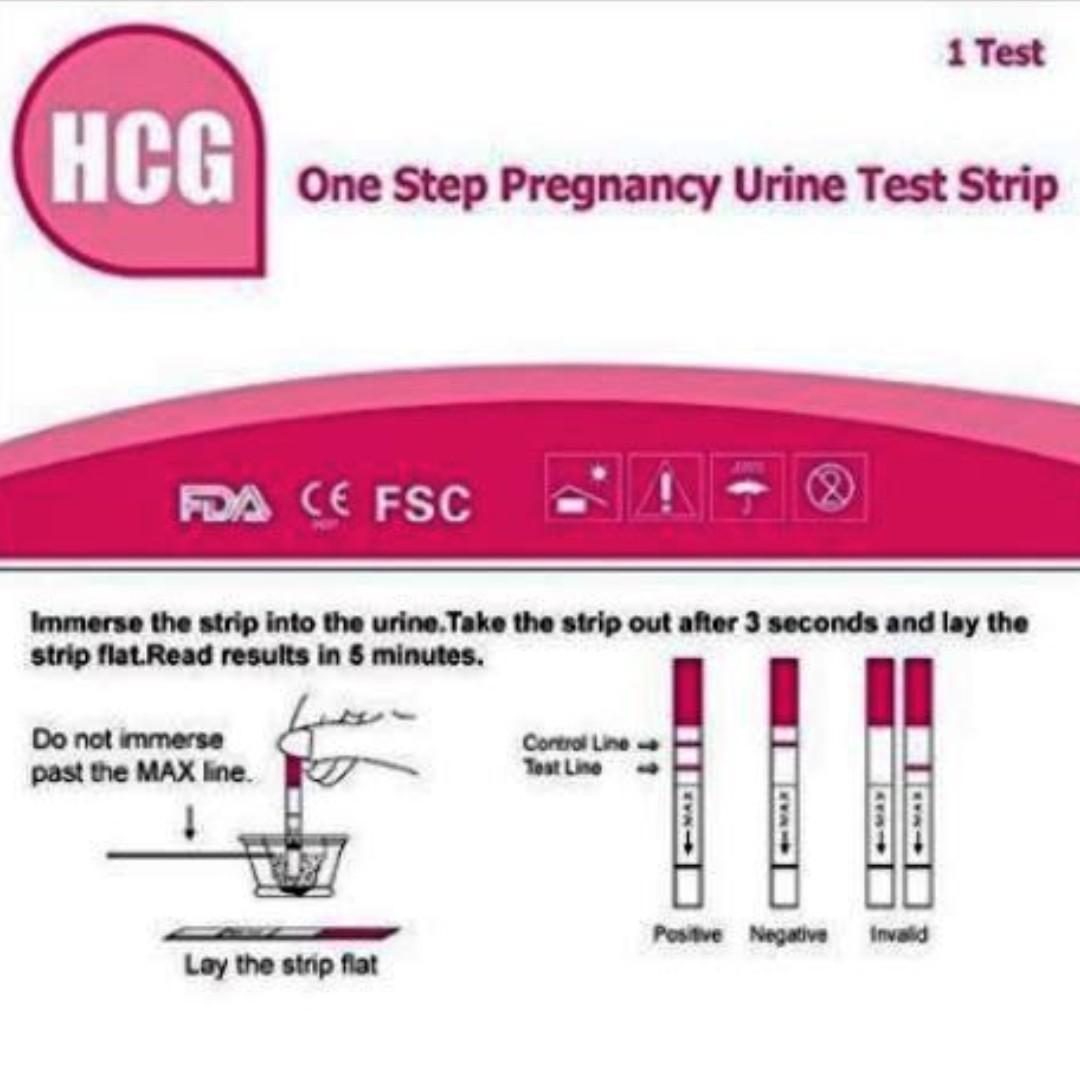 Accumed Pregnancy Test Strips 25 Pcs Health Beauty Perfumes