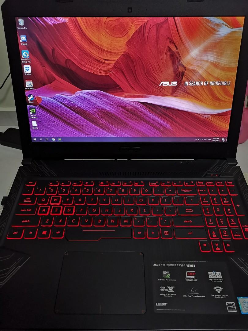 Asus Tuf Gaming Fx504 Laptop Notebook Electronics Computers Laptops On Carousell