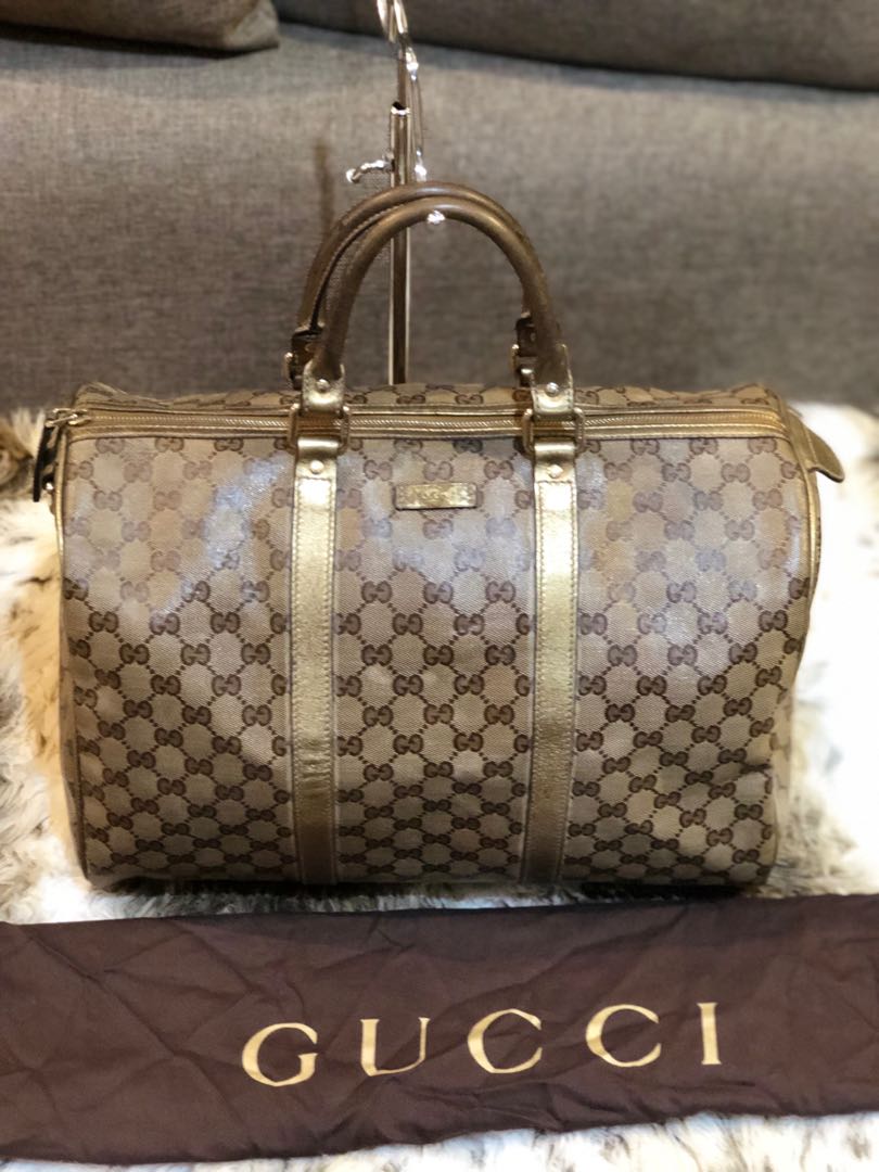 Authentic Gucci Boston Patent Speedy 35 With Dustbag, Luxury, Bags &  Wallets on Carousell