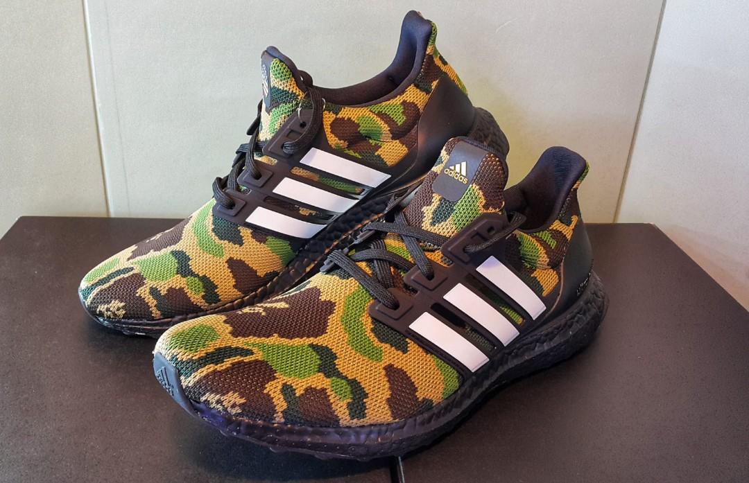 adidas pure boost green camo
