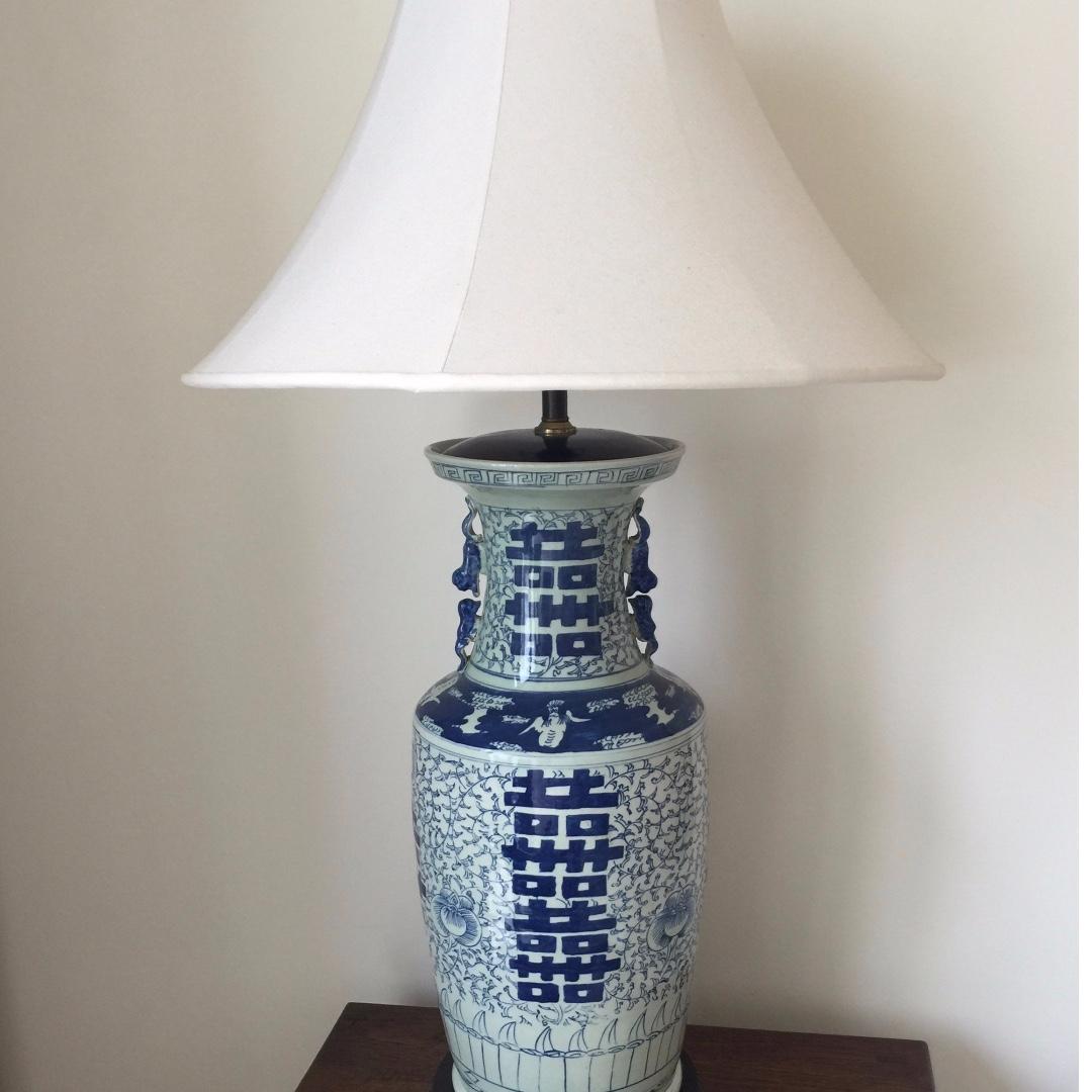 Blue And White Chinese Lamps 230 Each Or 399 For Pair Furniture