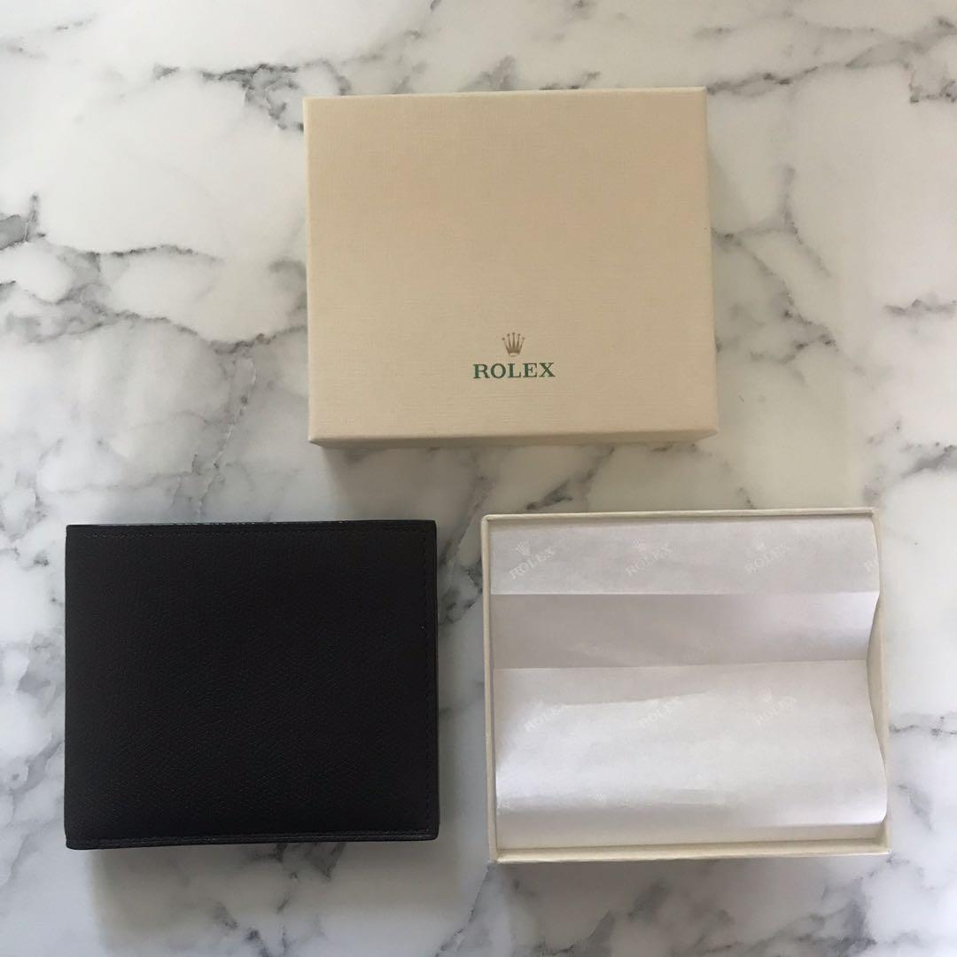 BNIB ROLEX WALLET black Authentic Men s Fashion Watches Accessories Wallets Card Holders on Carousell