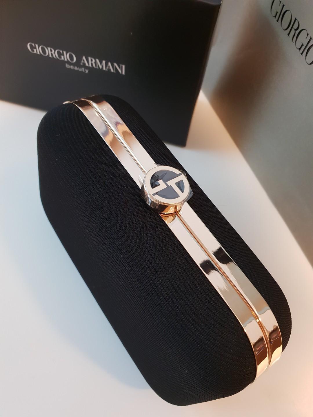 Giorgio armani outlet black clutch