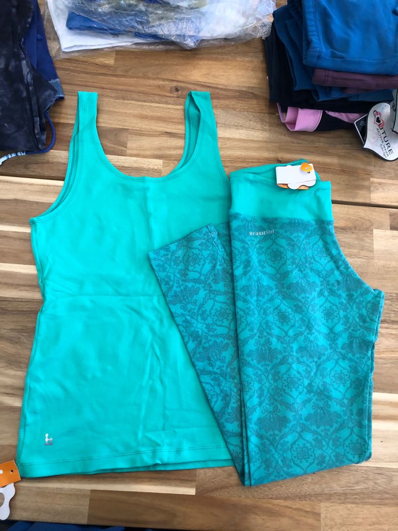 Brasil Sul Workout Tank And Tights Set Sports Sports Apparel On