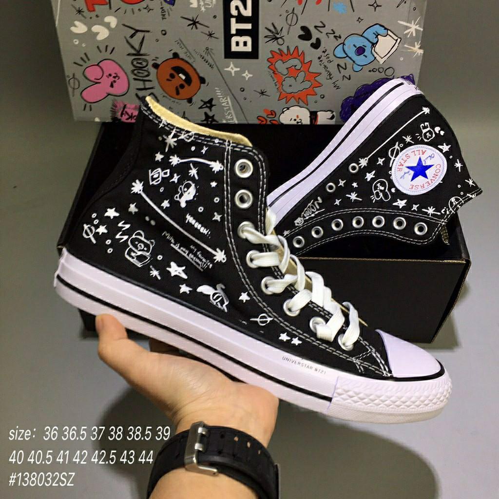BT21 x Converse Chuck Taylor, Women's Fashion, Shoes, Sneakers on Carousell