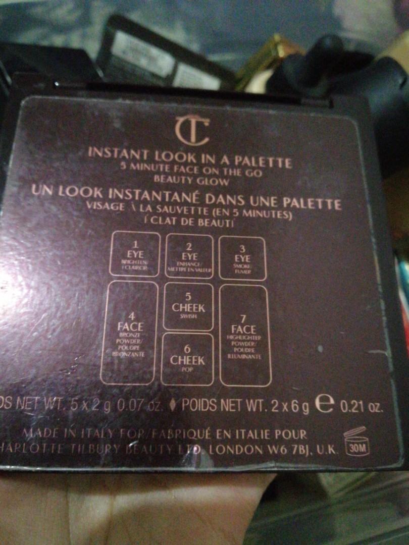 Charlotte Tilbury instant look in a paleyte (Category: Makeup) located in Manila. Submitted by makeup_declutters (Listing ID 214856987, Image 3). Description: Sold out in their website 80%full.
