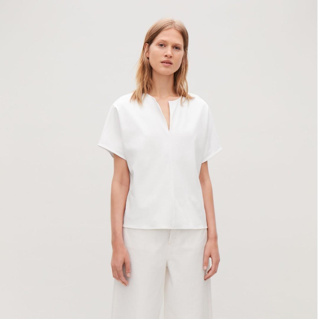 slit neck tops