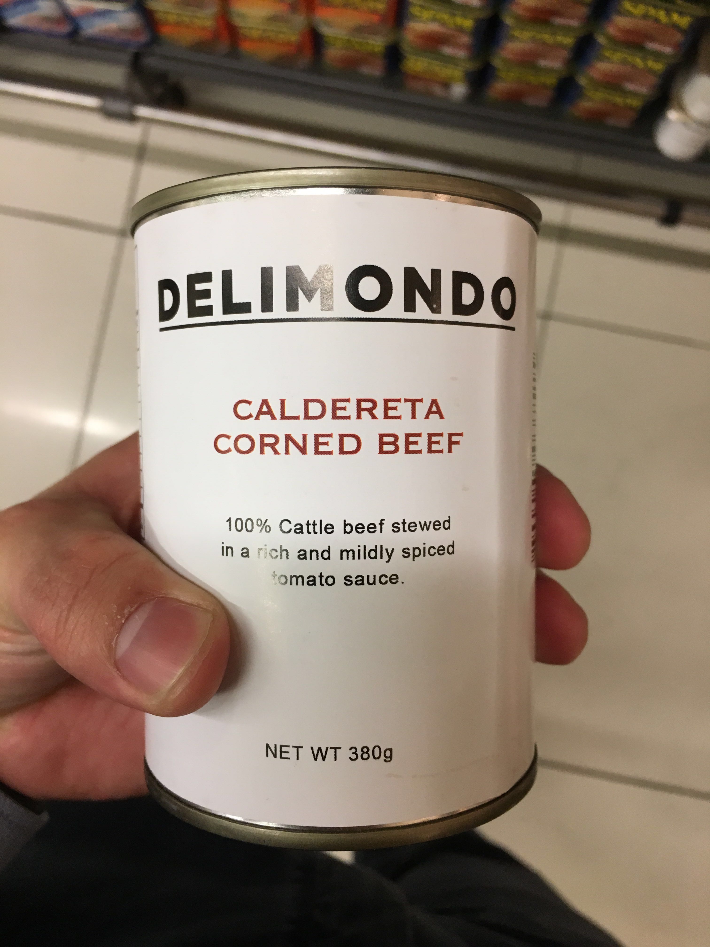 DELIMONDO CALDERETA CORNED BEEF, Food & Drinks, Packaged & Instant Food