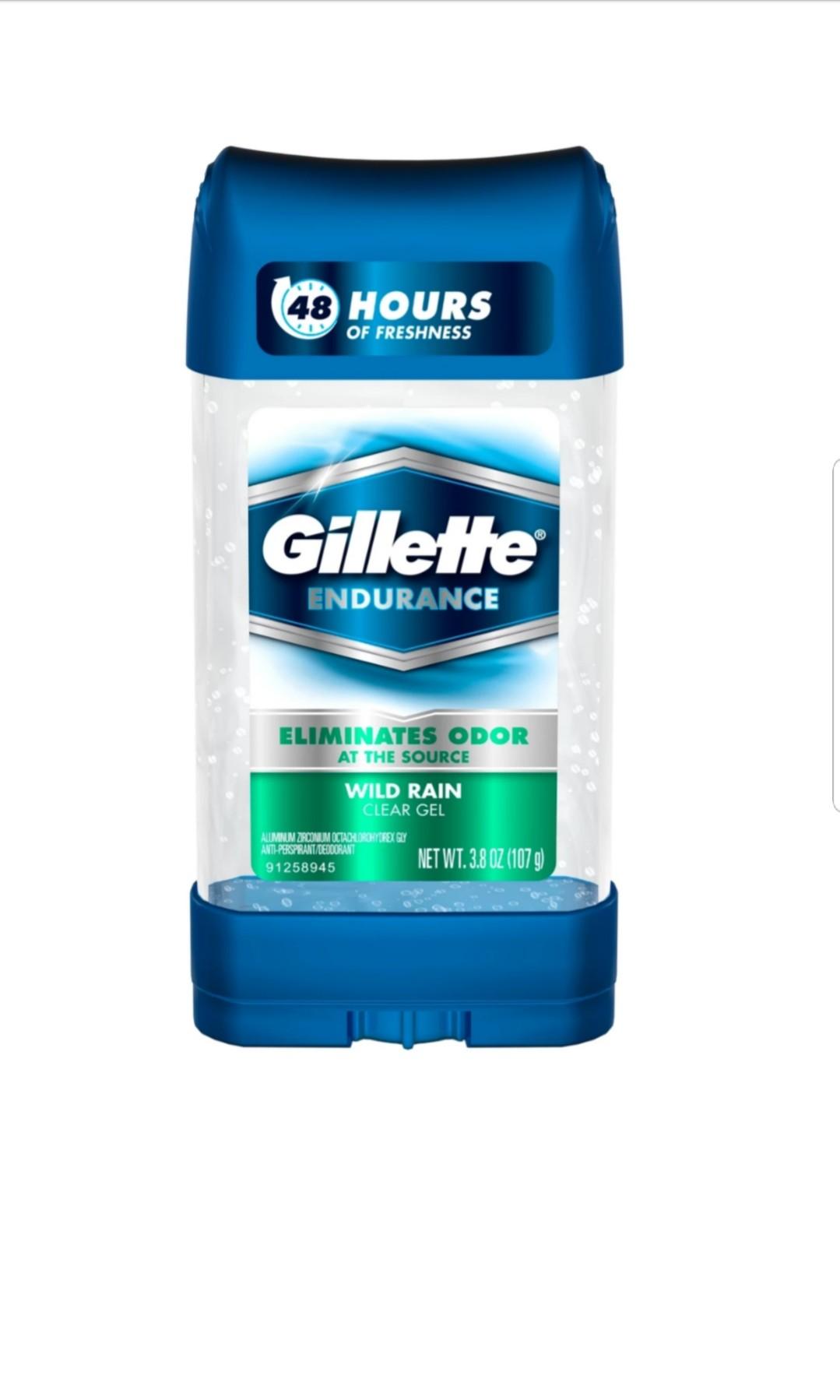 Gillette Wild Rain Clear Gel Men's Antiperspirant and Deodorant 3.8 oz