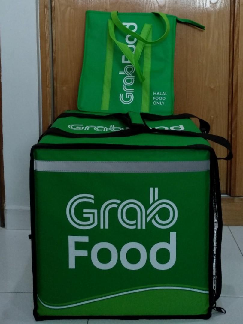 Grabfood Big Thermal Bag Halal Food Bag Everything Else On Carousell
