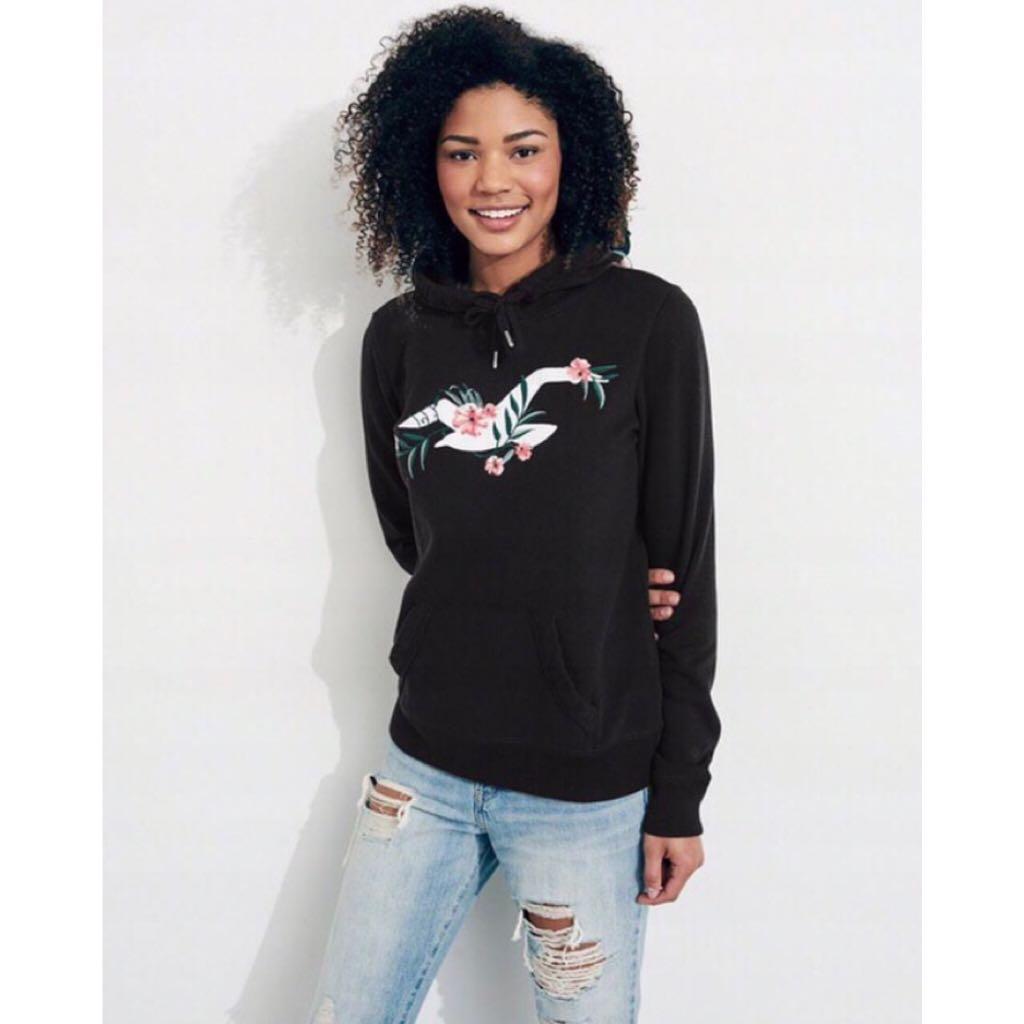 Hollister store floral hoodie