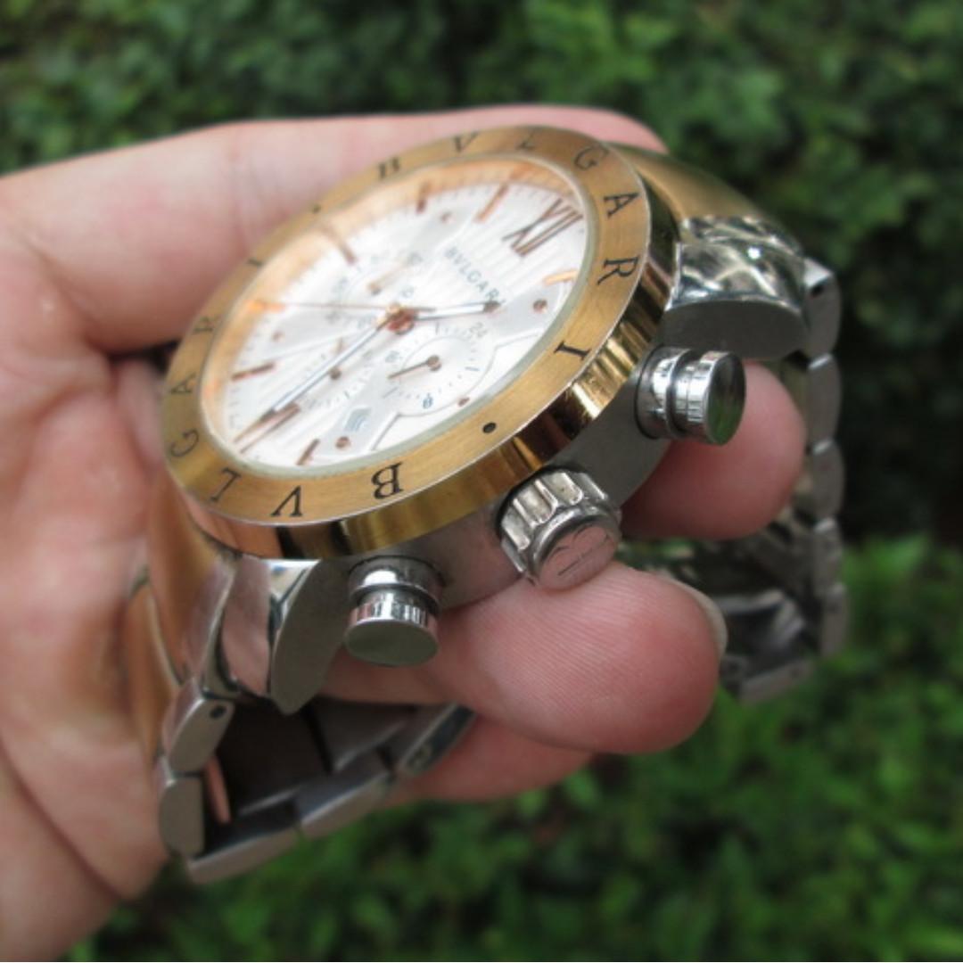 Jam Tangan BVLGARI SD38S L2161 Seken Mulus Fesyen Pria Jam