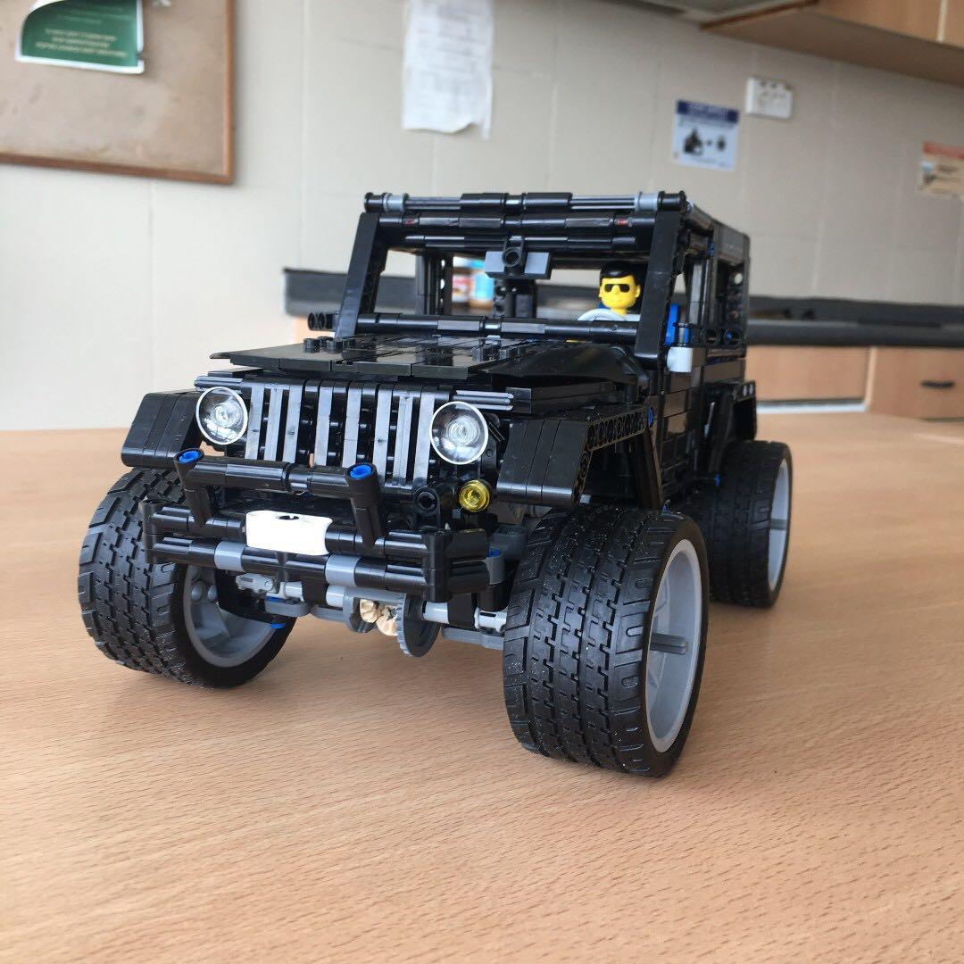 Jeep Wrangler, MOC8863, NOT LEGO mixed LEPIN Technic, Remote Control