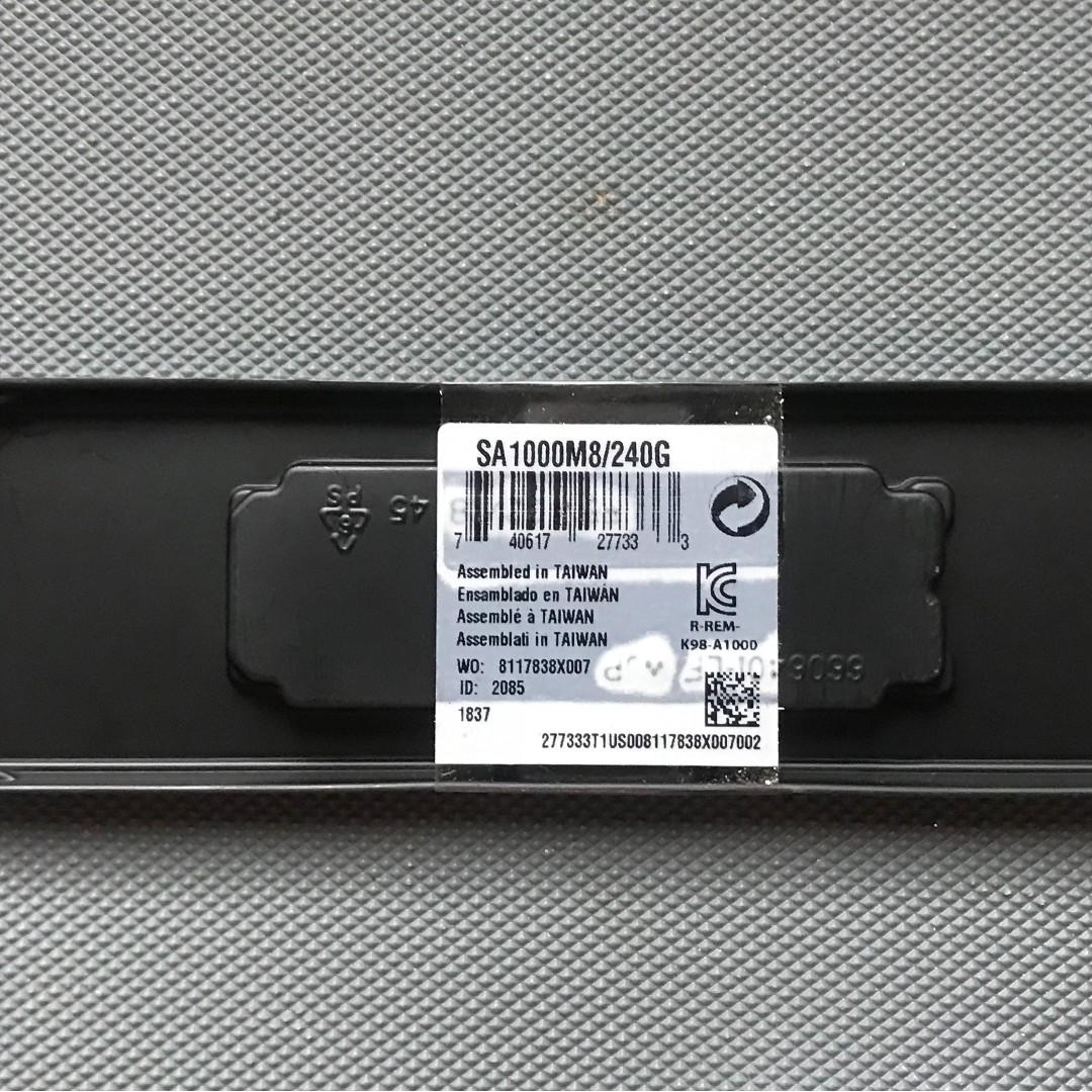 Kingston Digital SA1000M8 240G A1000 240GB PCIe NVMe M.2 2280 Internal SSD Computers Tech Parts Accessories Networking on Carousell