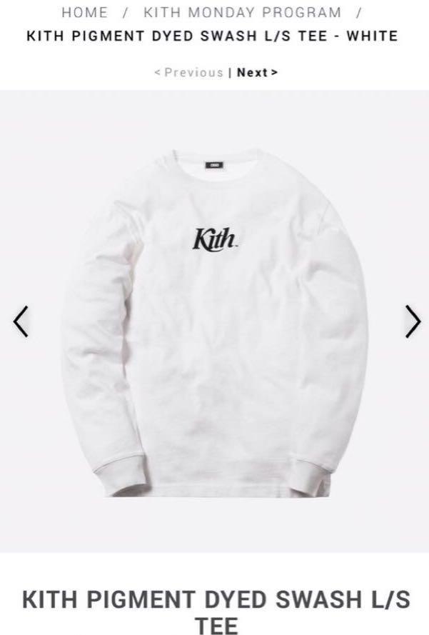 Kith PIGMENT DYED SWASH Long sleeve t shirt tee